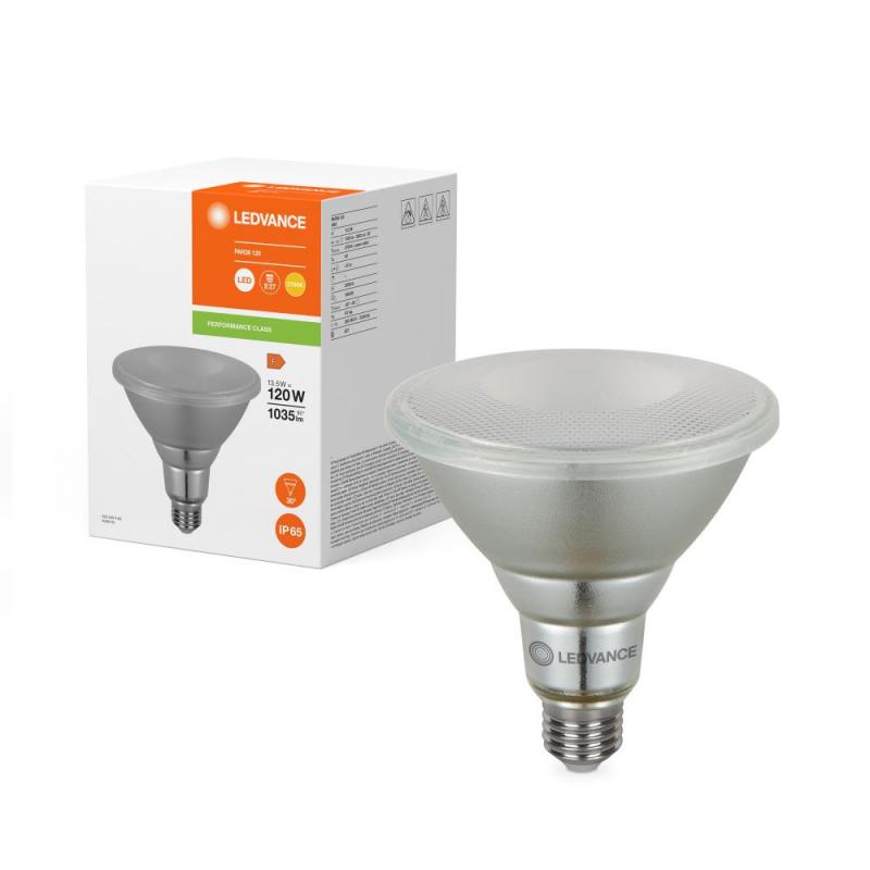 Ledvance E27 PAR38 Reflektor 30° 13,5W wie 120W Strahler mit warmweißem Licht 2700K IP65